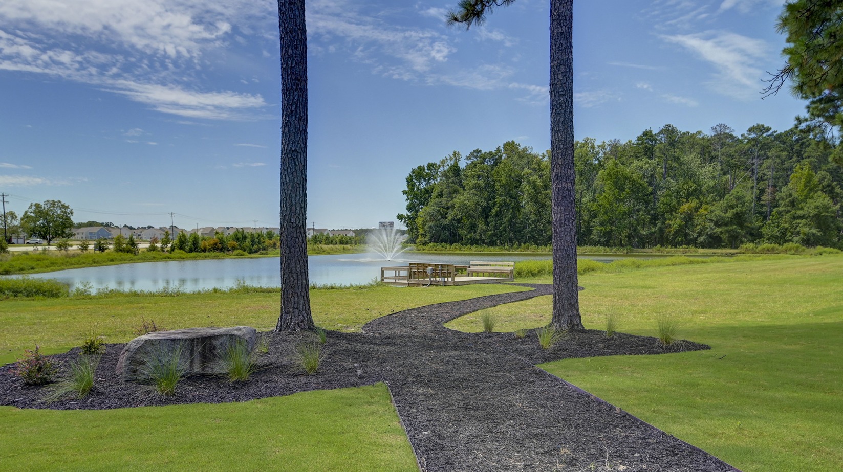 Beautiful pond amenity in Sease's Pond for all homeowner's to enjoy