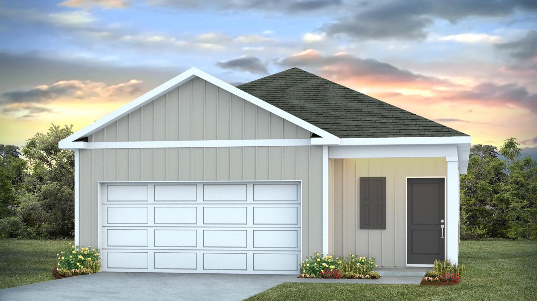 Downing C on the line with board and batten front