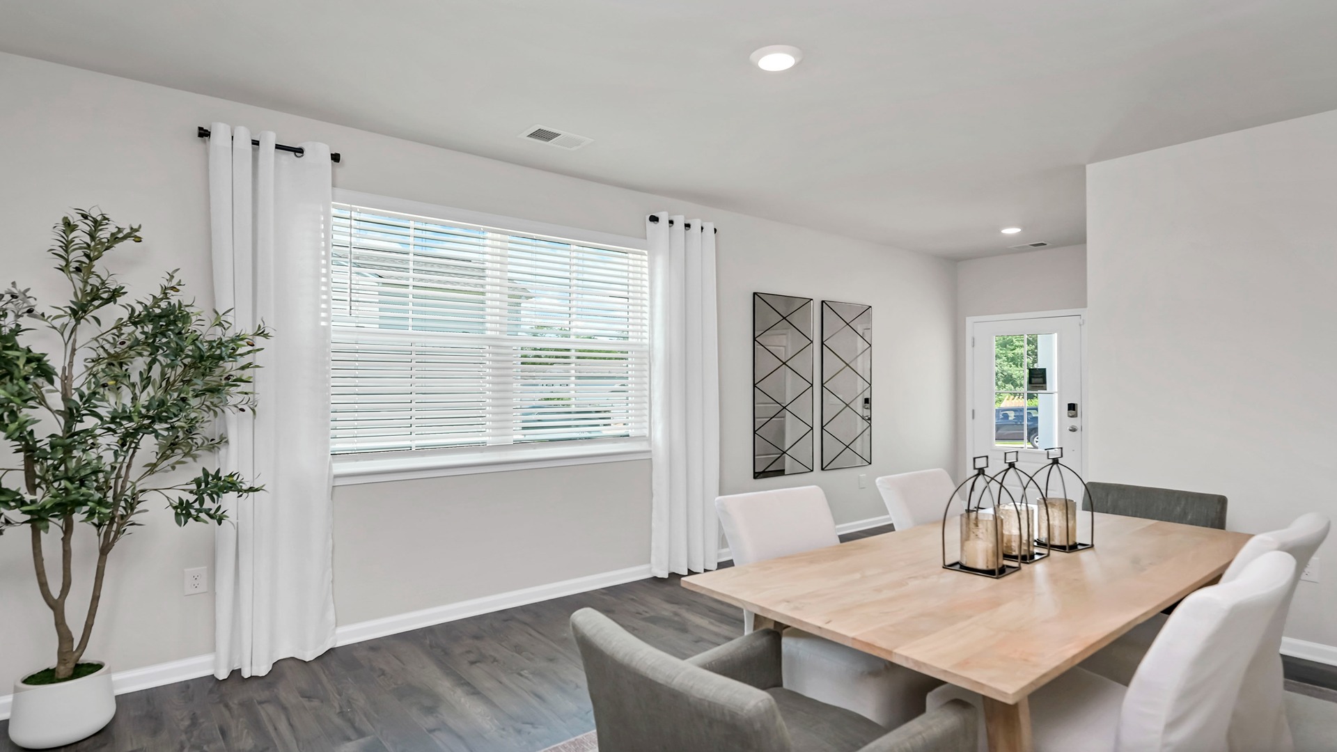Back out into bright, natural light in dining area