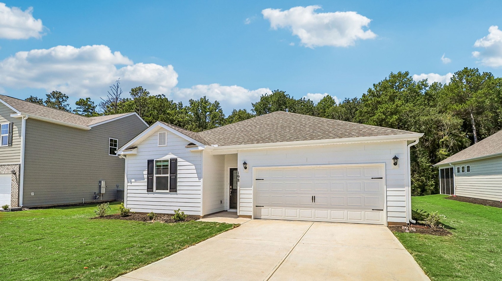 Ranch-style home for sale in Gilbert, SC with Hardie Plank siding and a 2-car garage