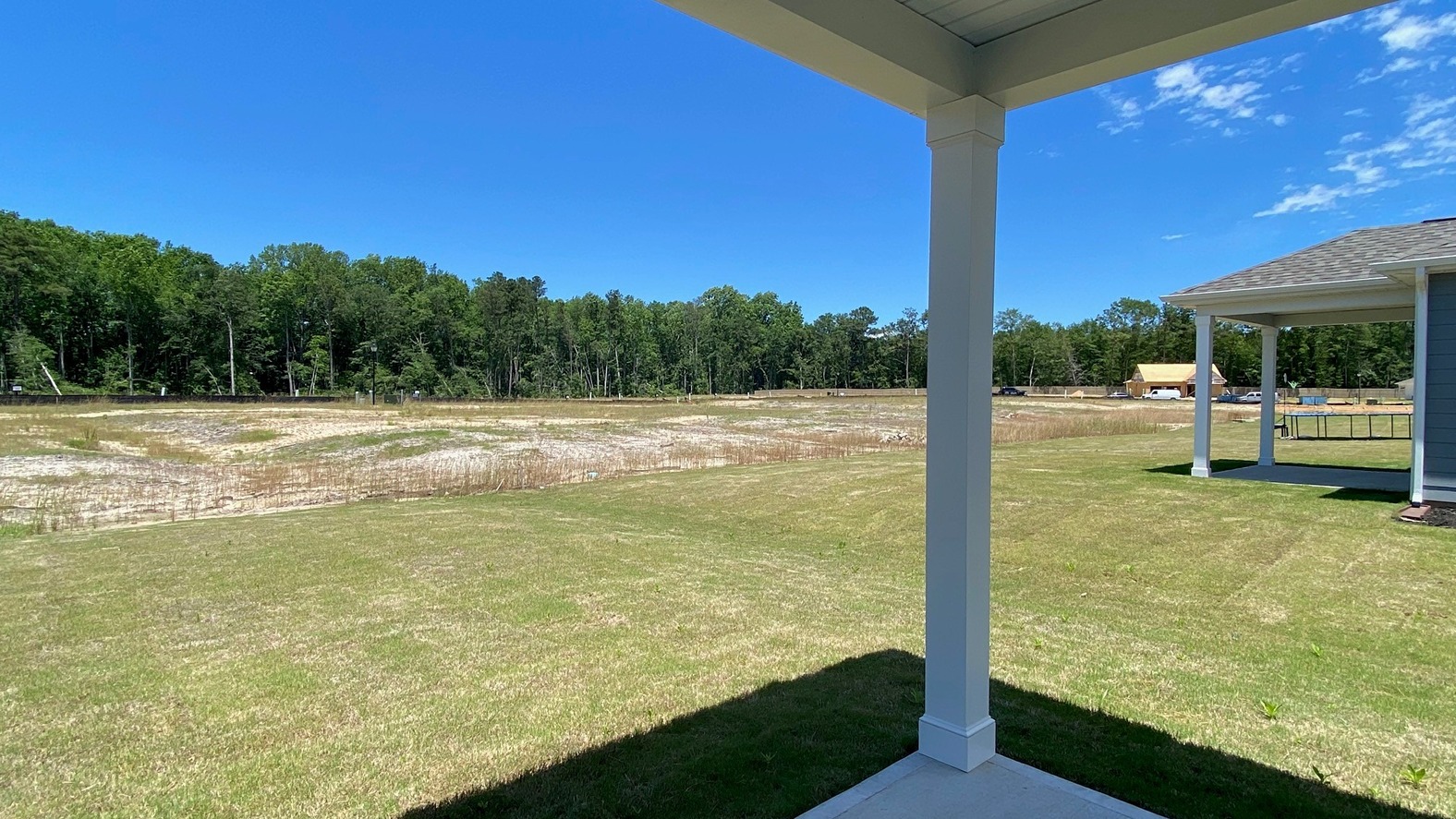 Covered rear back patio