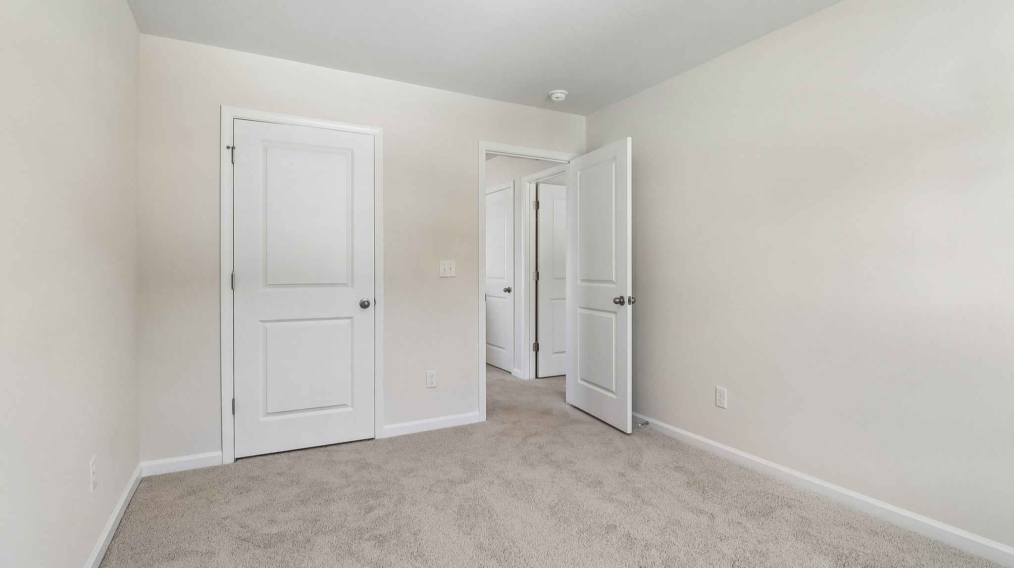 Plush carpet floors and private closets in all 4 bedrooms of the Aisle floor plan in Sease's Pond