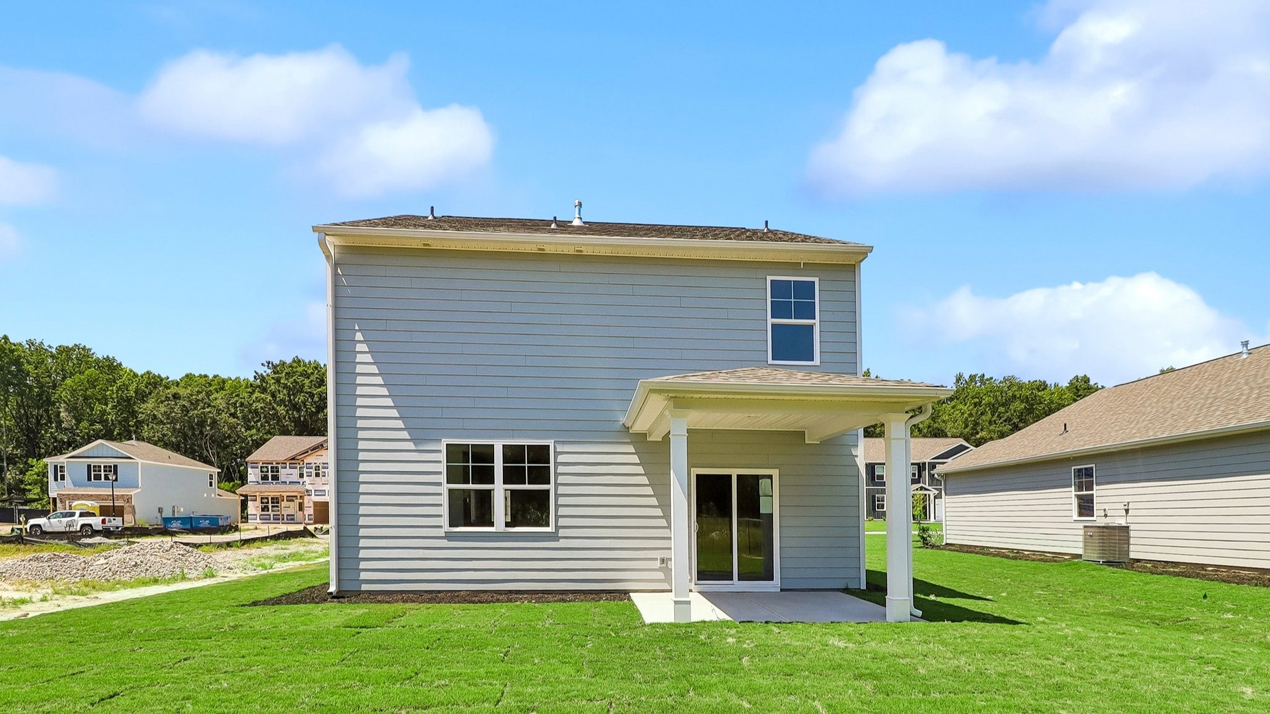 All sides of home for sale are finished with durable Hardie Plank siding