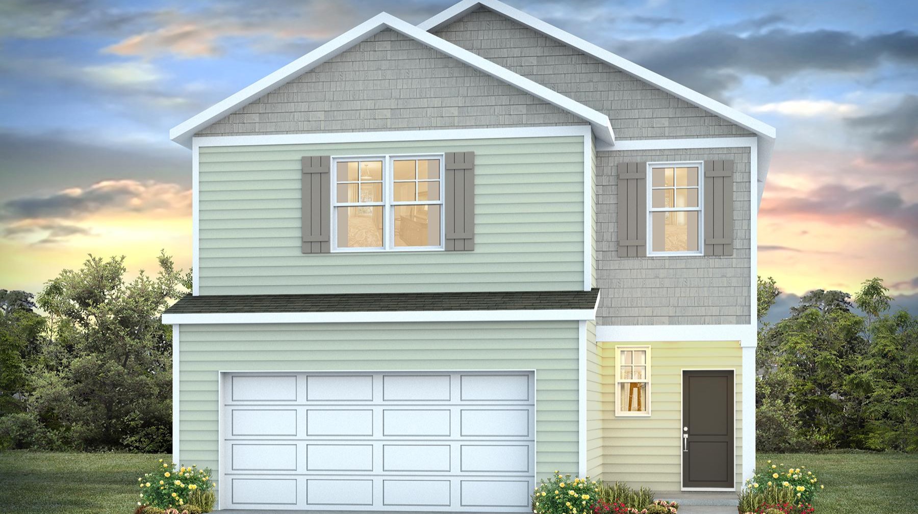 4-bedroom, 2.5-bathroom home for sale in Gilbert, SC with two stories and a 2-car garage