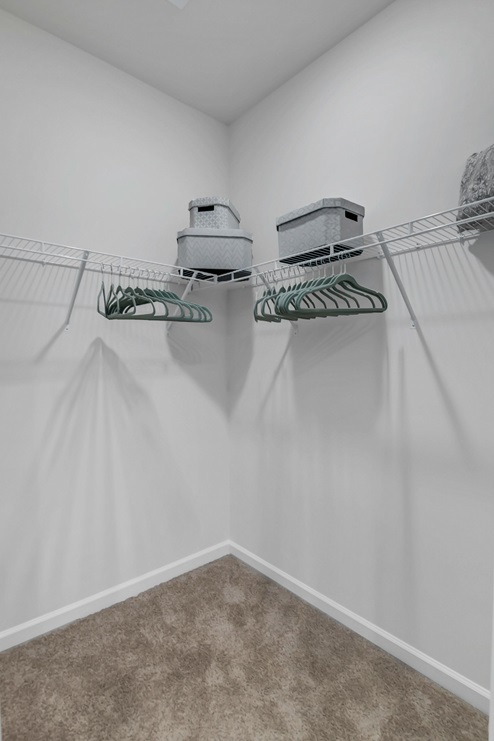 Walk-in primary closet