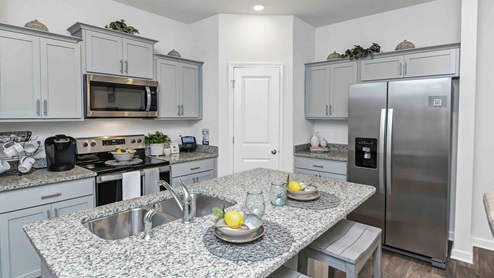 Conway Kitchen featuring Gray Cabinets