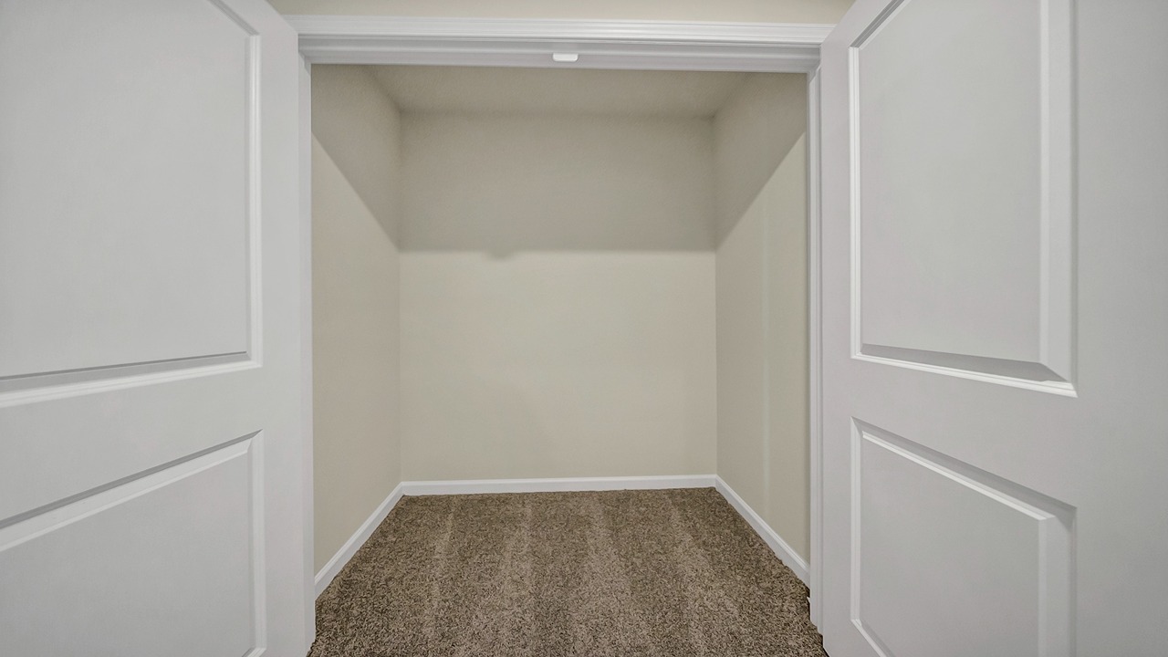 Upstairs there is a large storage closet at the top of the stairs.