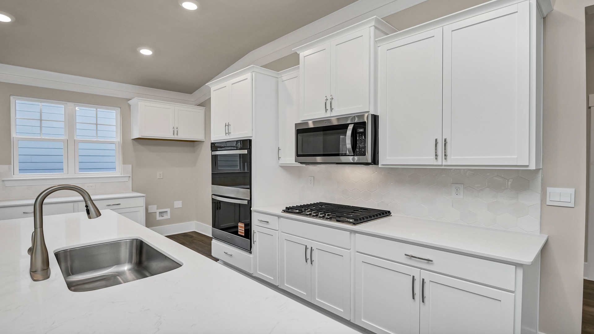 Stainless steel kitchen appliances