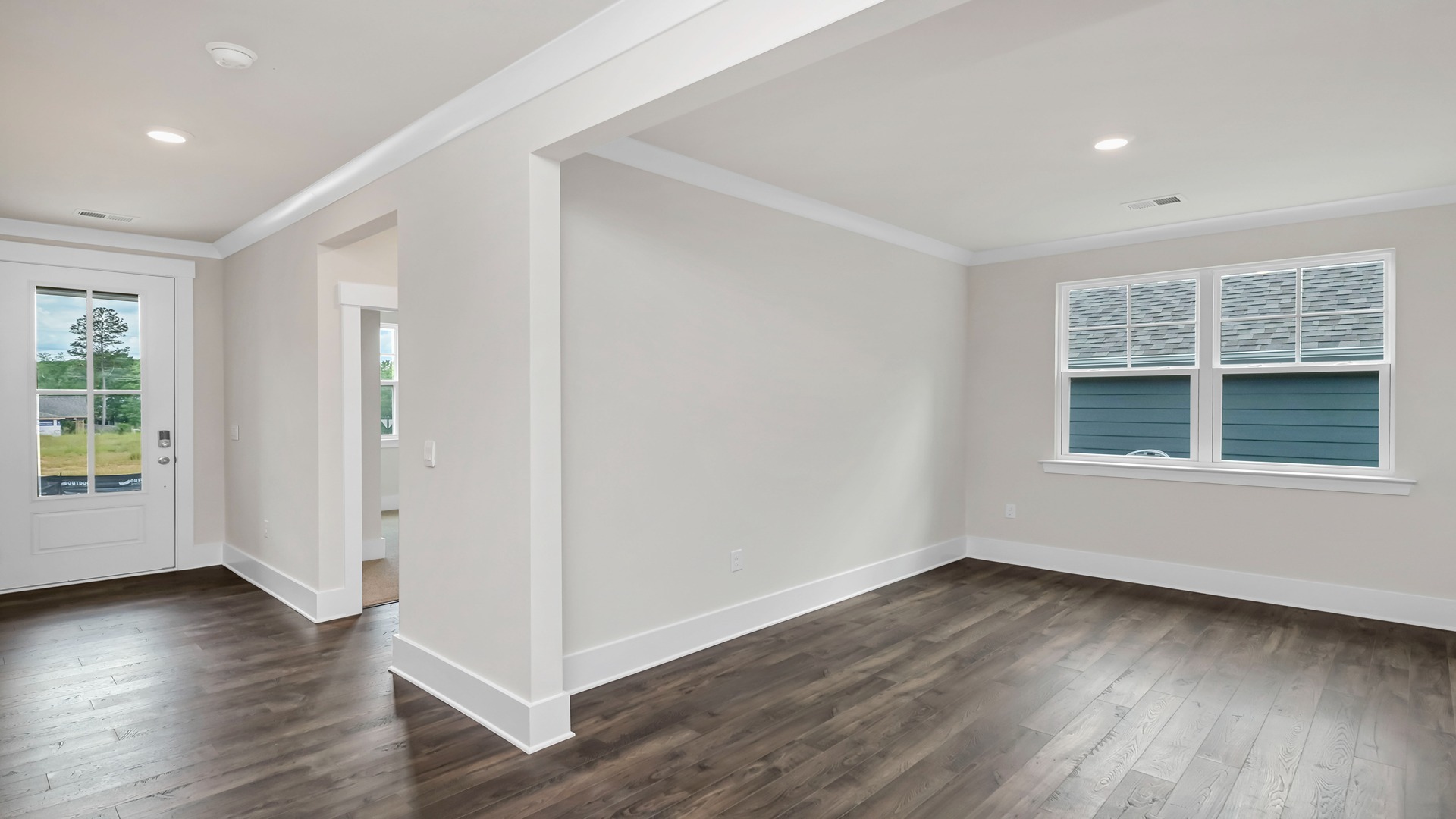 Front foyer and flex space at the front of the home