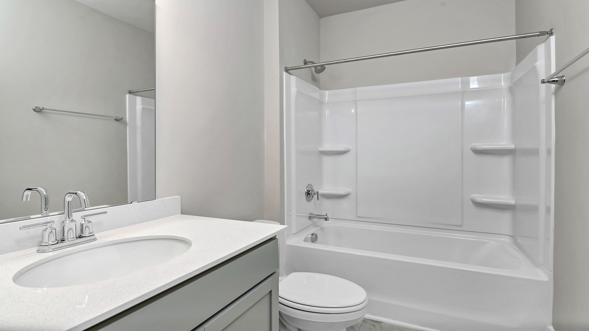 Bathroom 2 with a shower tub combo