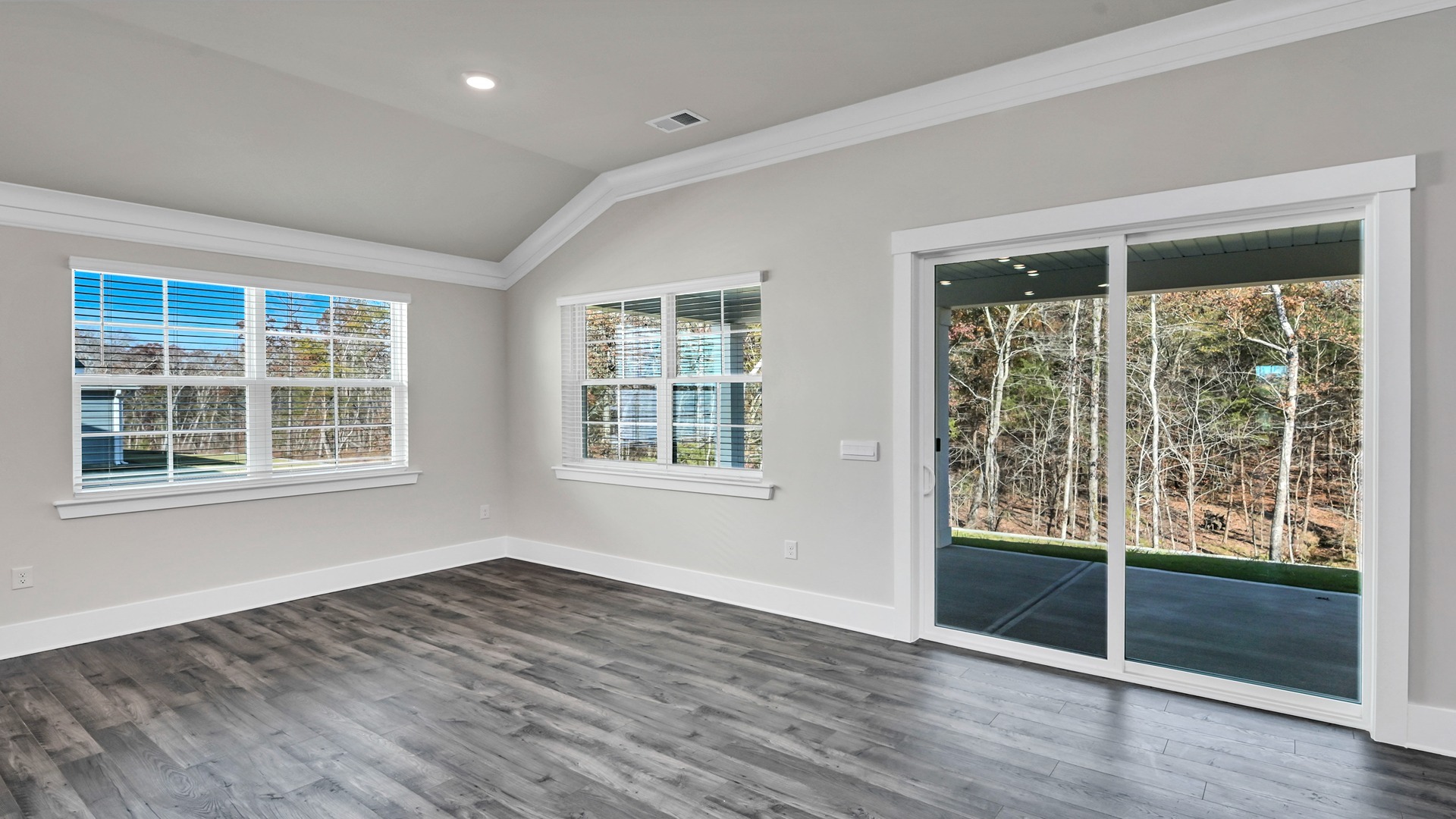 Dining area with lots of windows for light