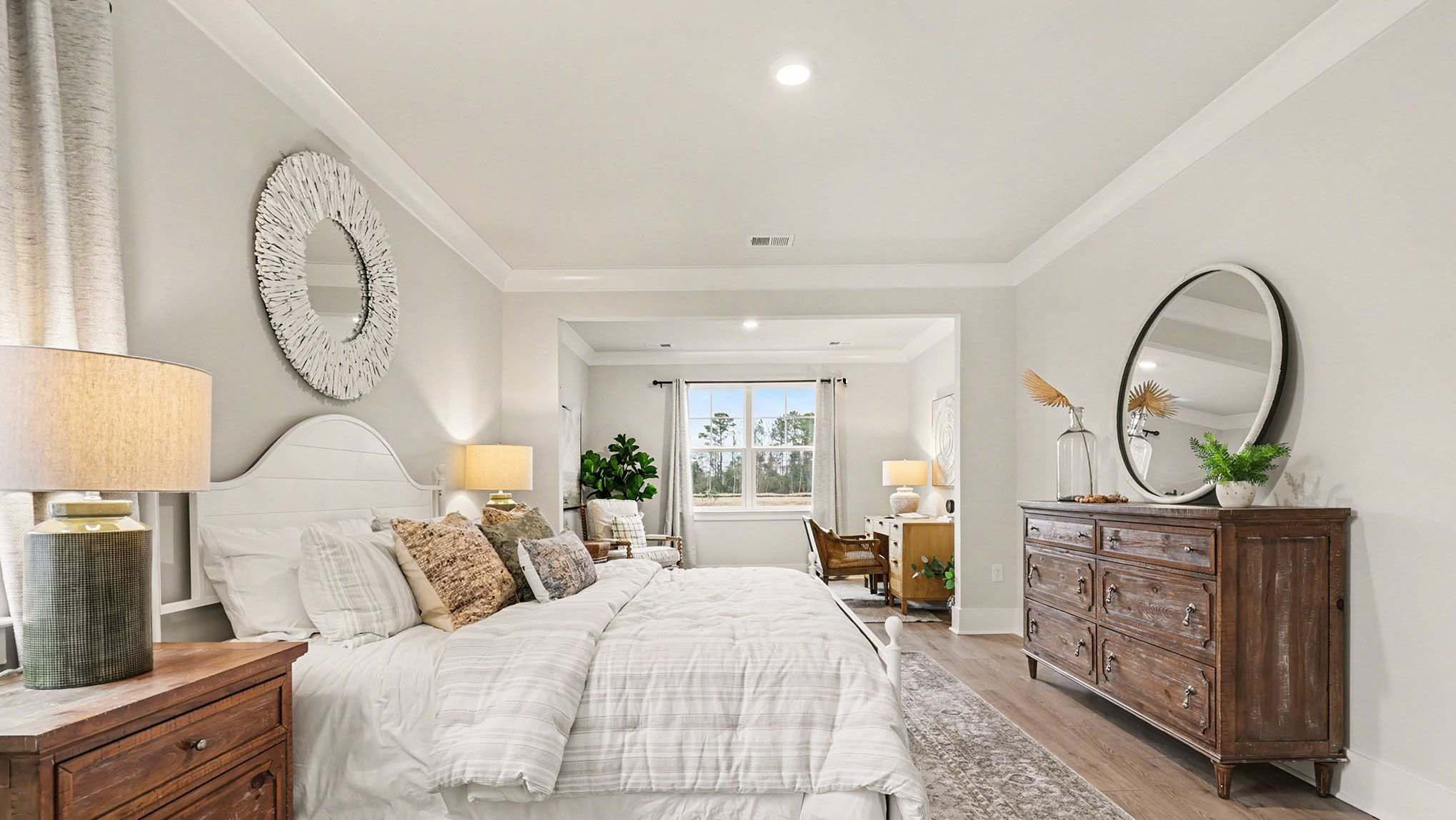 Spacious primary bedroom in new construction home in Chapin, SC