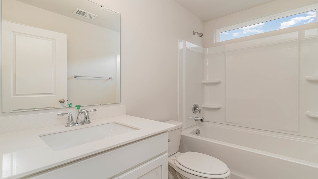 Bathroom 3 upstairs with a shower tub combo