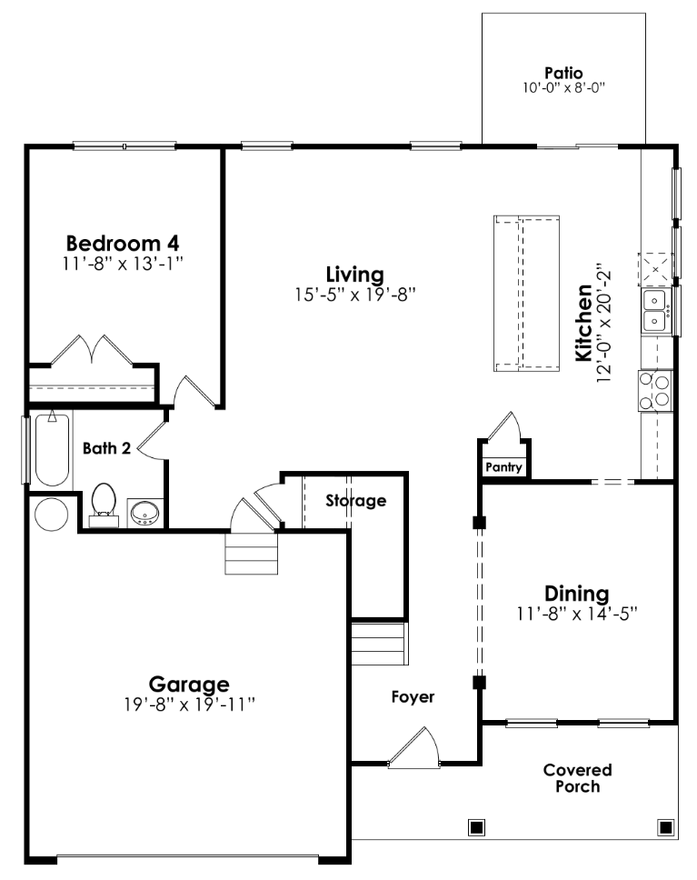 Forrester floor 1 floorplan