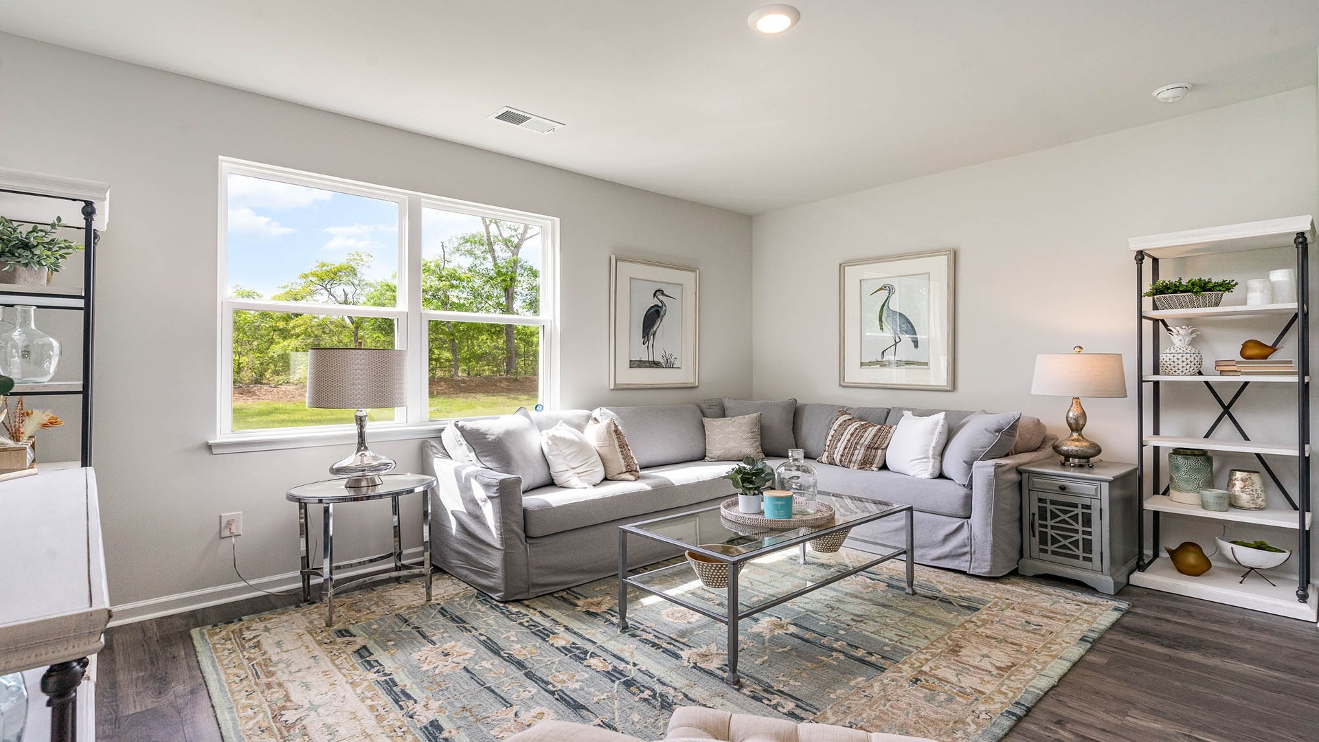 Spacious living area with natural light
