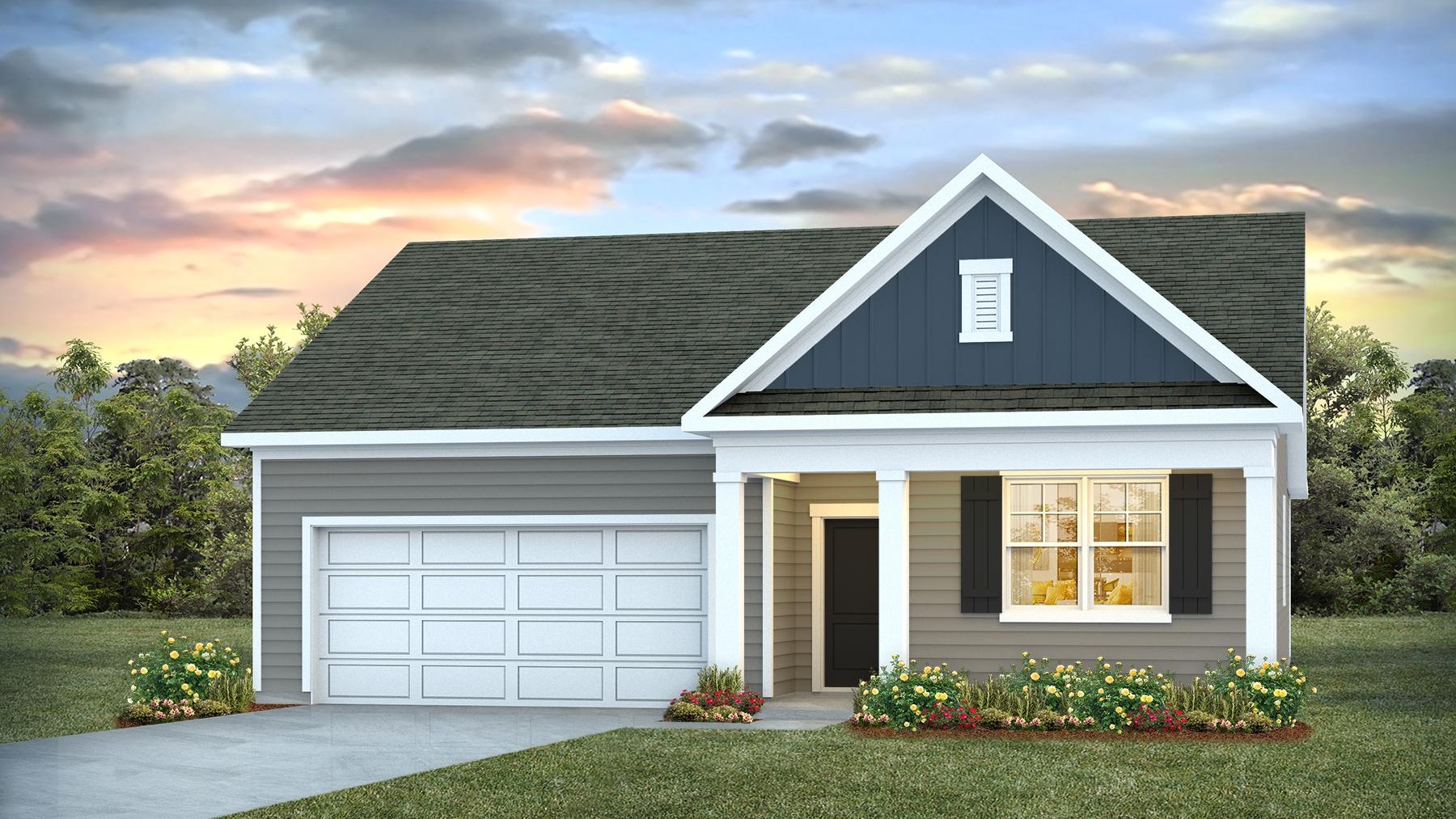 4-Bedroom house for sale in Lugoff, SC with covered front and back porches