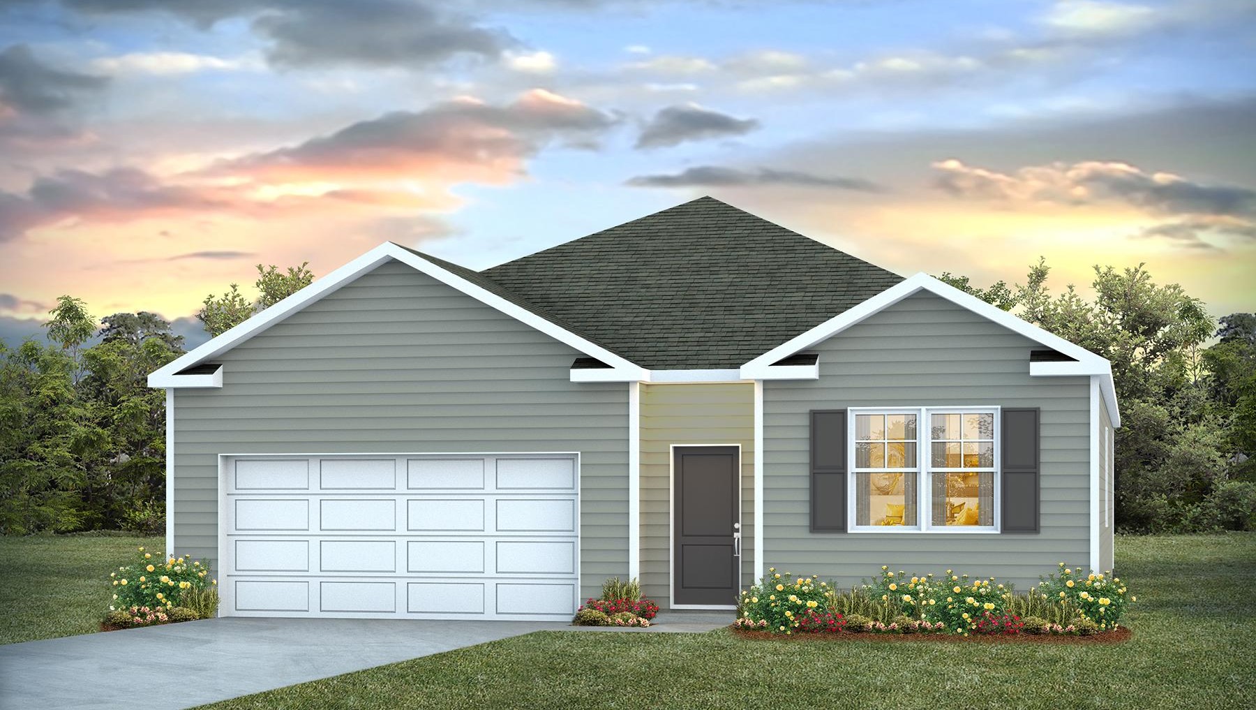 House for sale in Lugoff, SC with 4 bedrooms, 2 bathrooms, and a 2-car garage