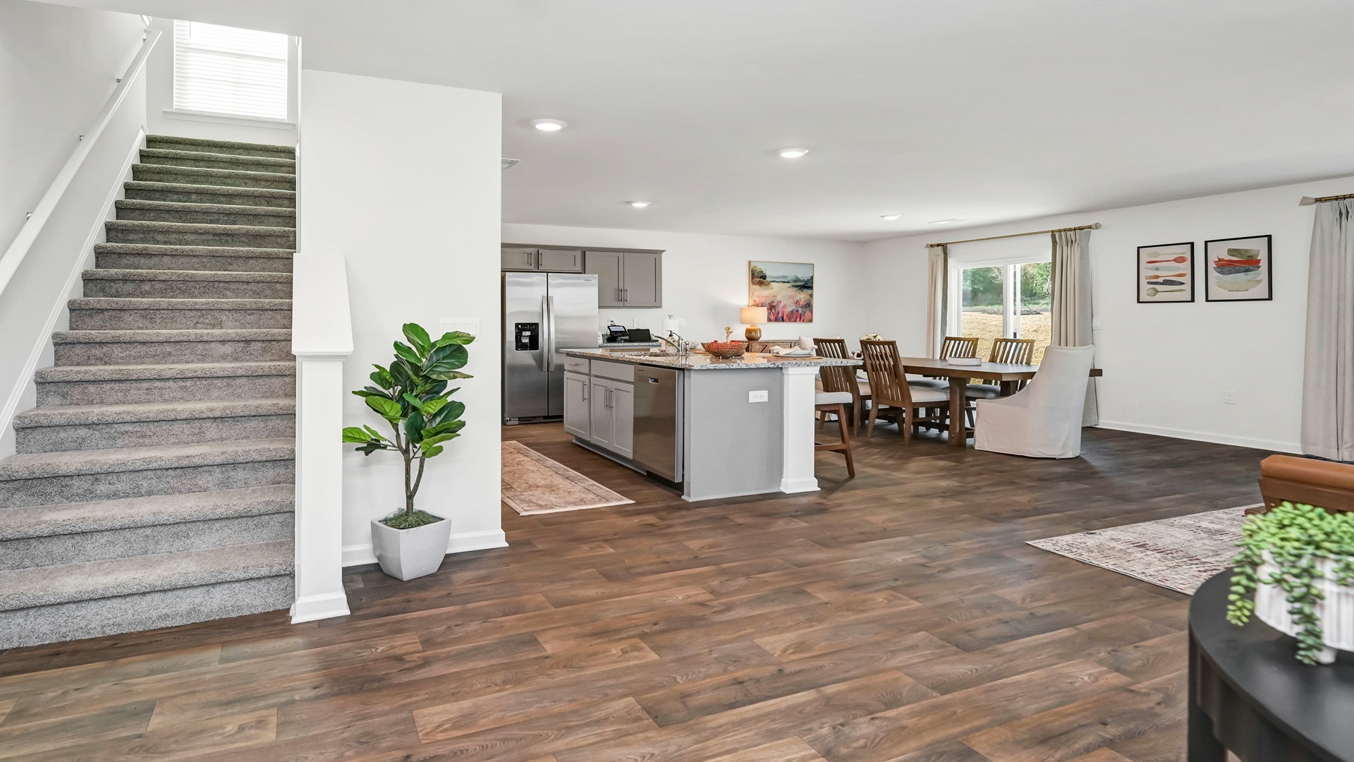 Access to upstairs near the front door