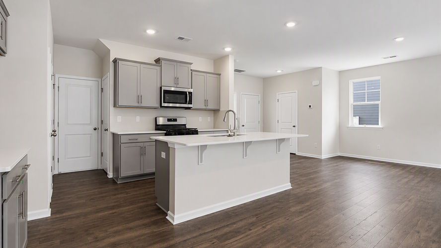 Spacious, open kitchen in new construction home for sale in Lugoff, SC