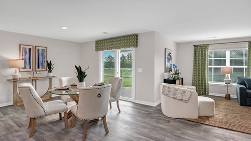 Cali open concept dining and living area