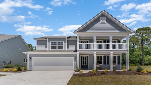 The Harbor Oak Model at Livingston Woods is a spacious, two-story plan.