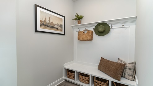 Back towards the front of the home is the foyer and flex space.