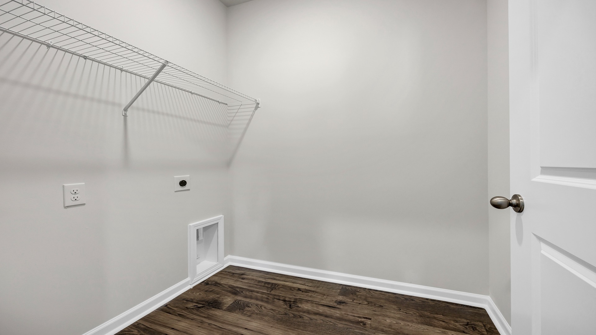 Centrally located laundry room