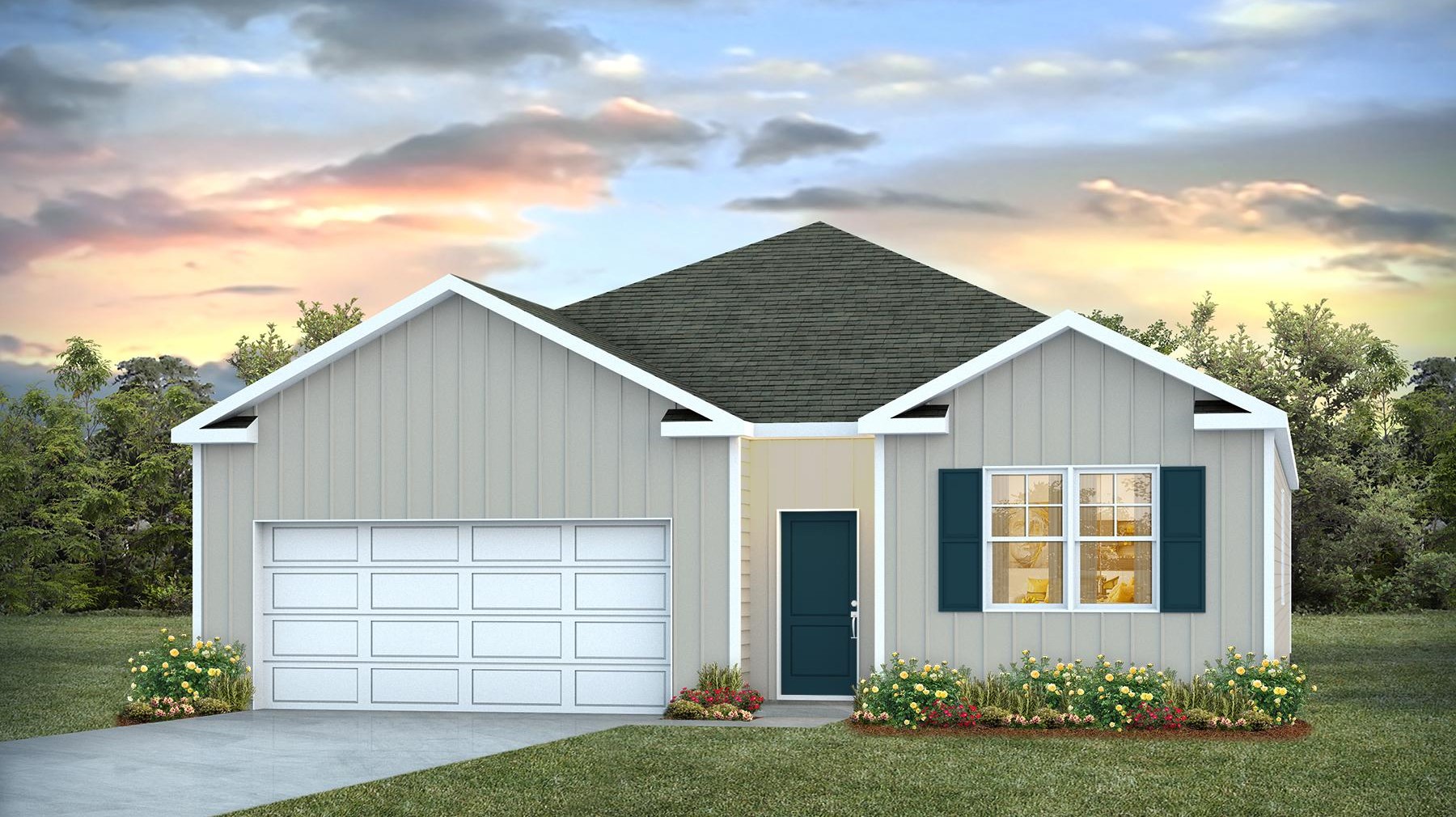 Cali C elevation for sale in Livingston Woods in Irmo, SC