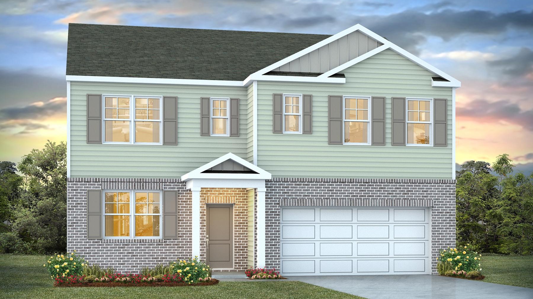 5-bedroom home for sale in Irmo, SC with Hardie Plank and brick exterior