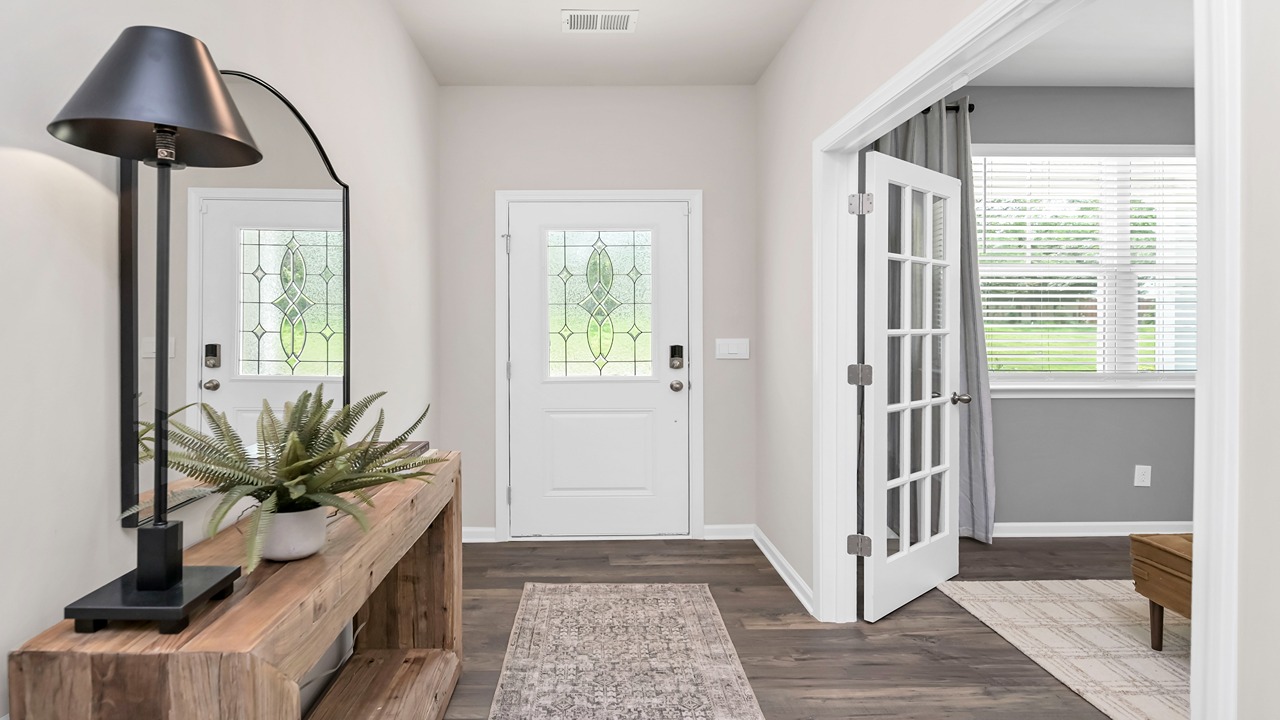 Front entrance and flex space