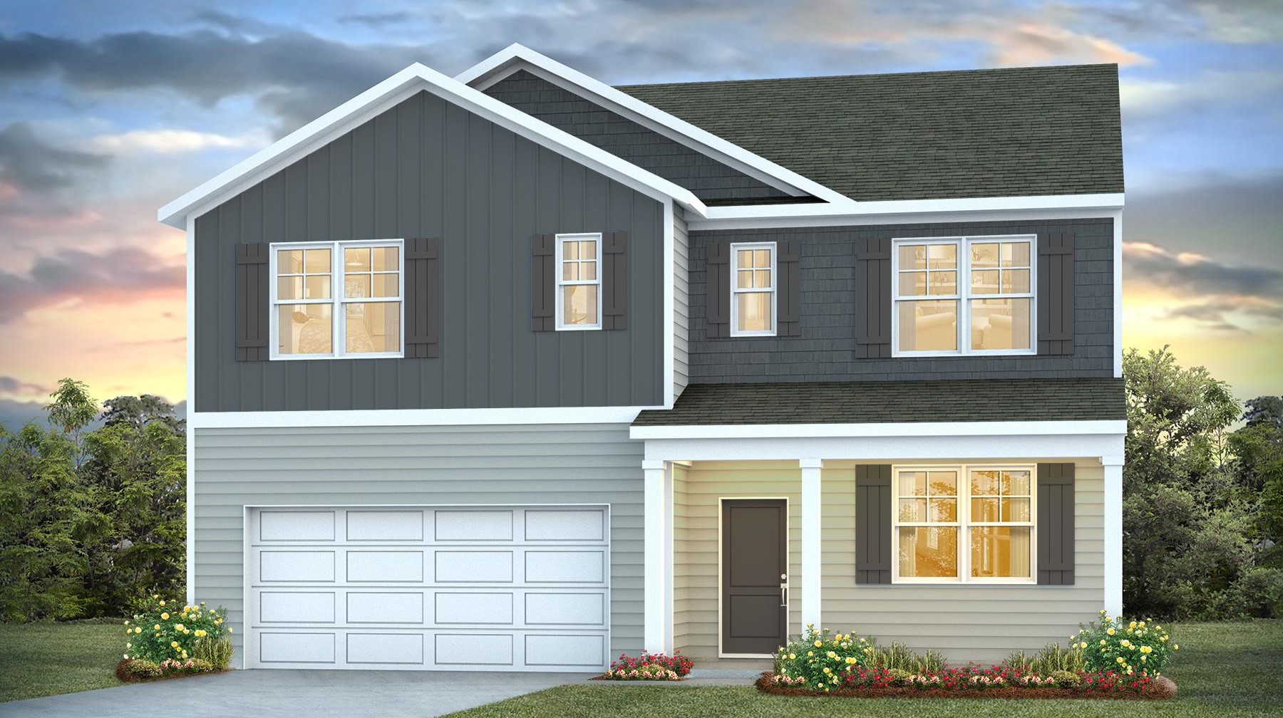 Hayden S elevation with a covered front porch