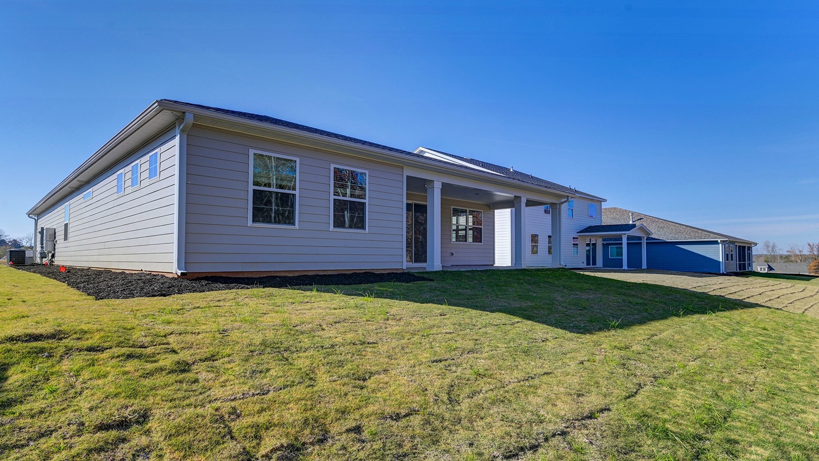 Back exterior of the home