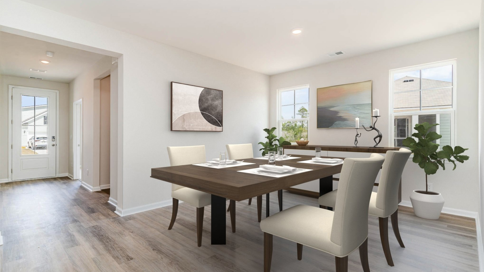 Furnished dining area