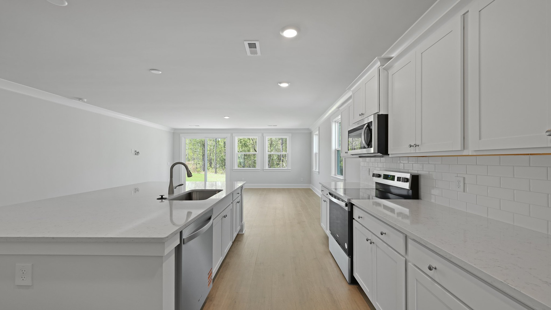 Stainless-steel kitchen appliances