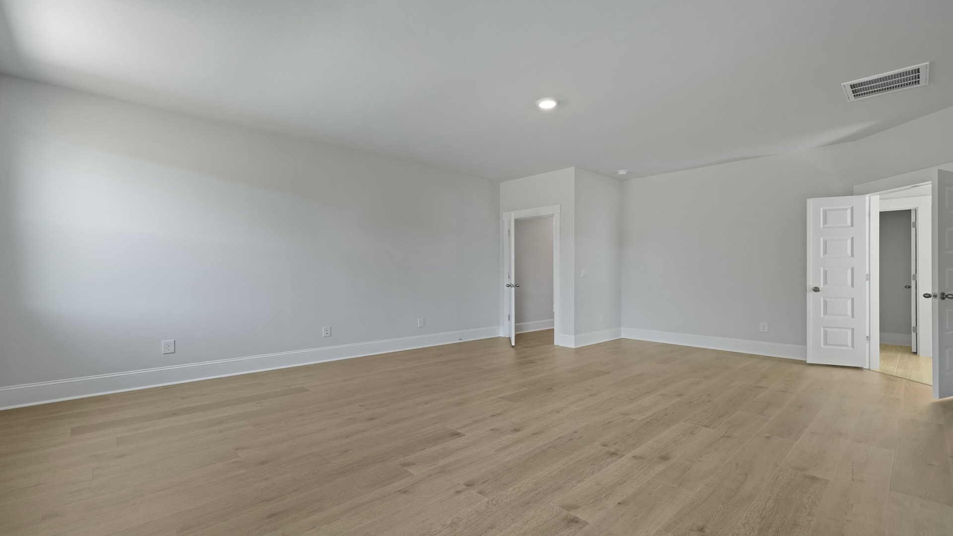 Spacious primary bedroom