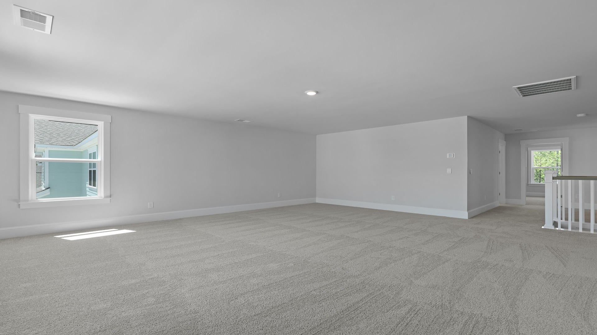 Could be used as upstairs living area or game room
