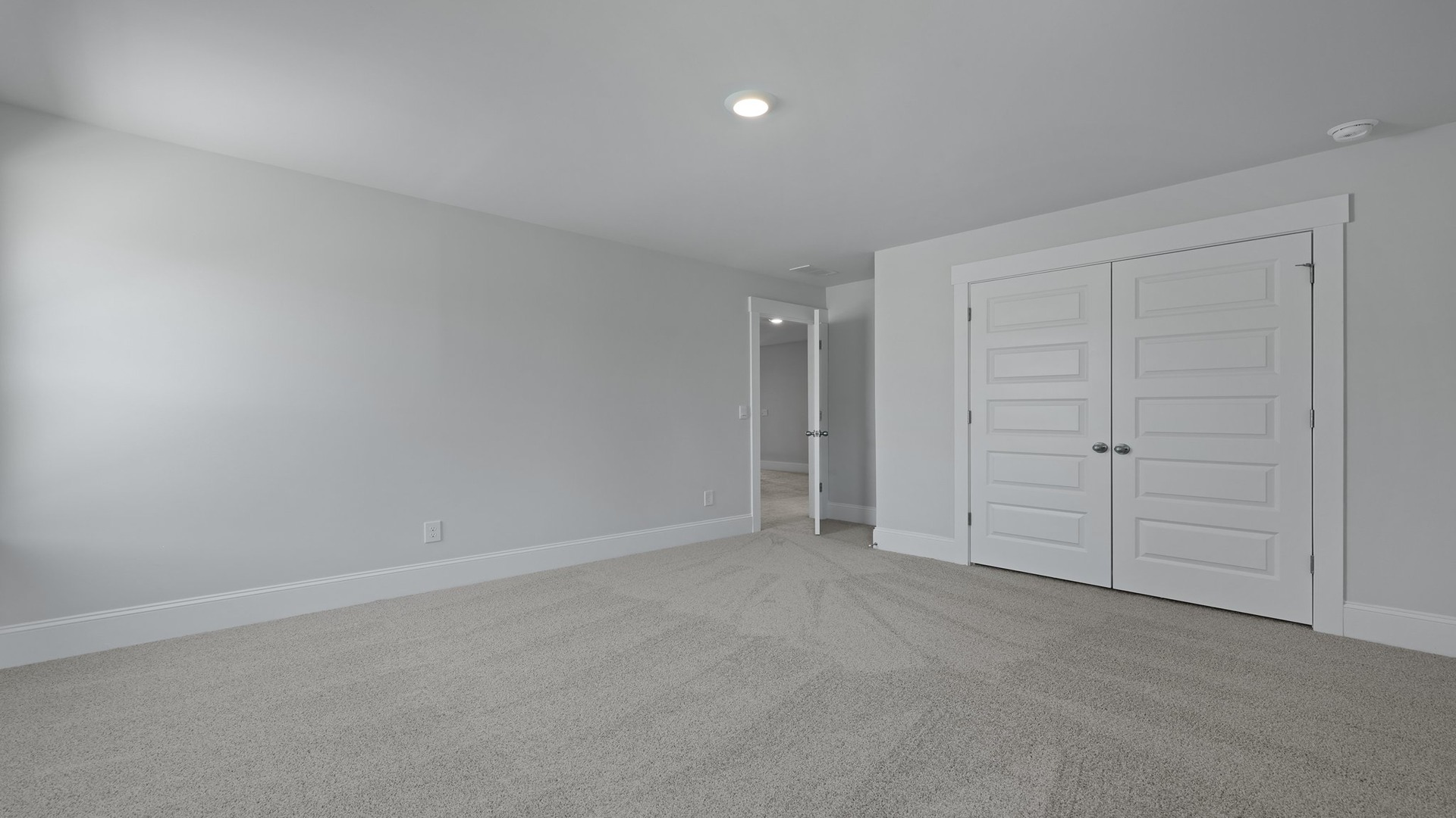 Bedroom 3 with French closet doors