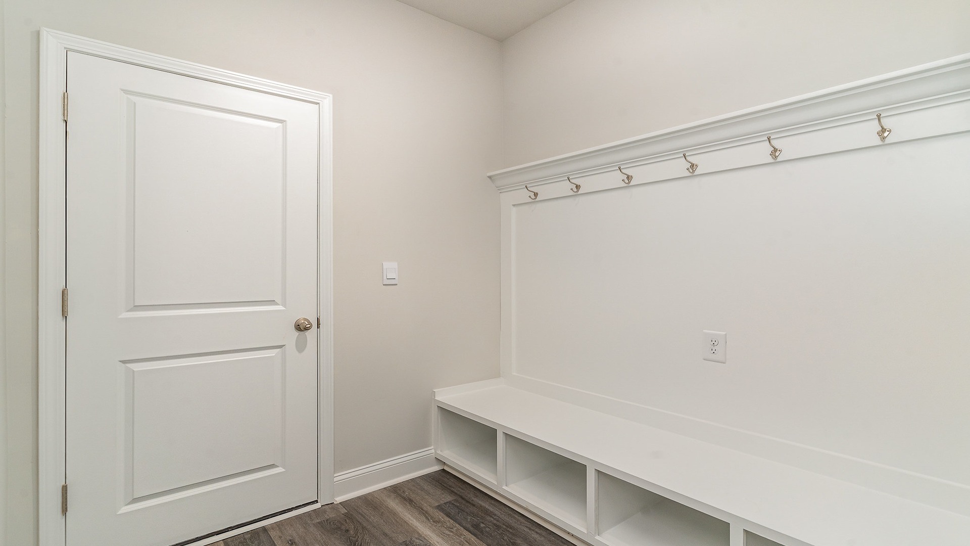 Family foyer near the garage entrance