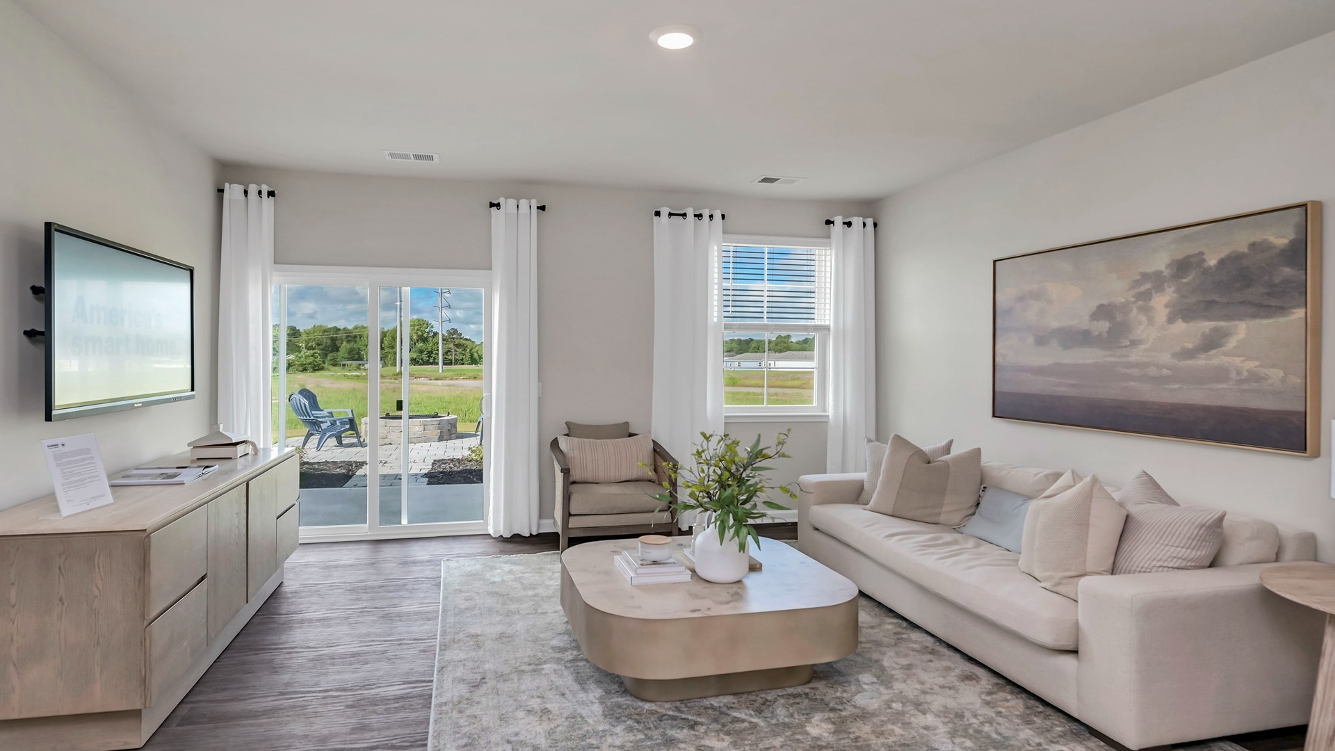 Access to back patio from living area