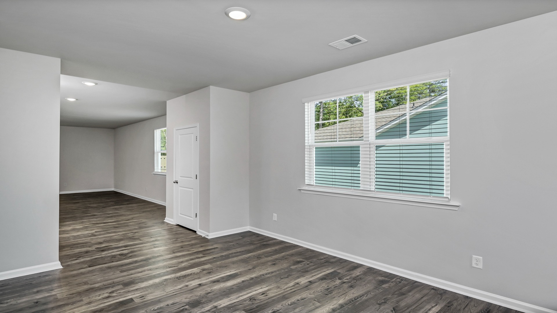 Large window in the dining area for natural light
