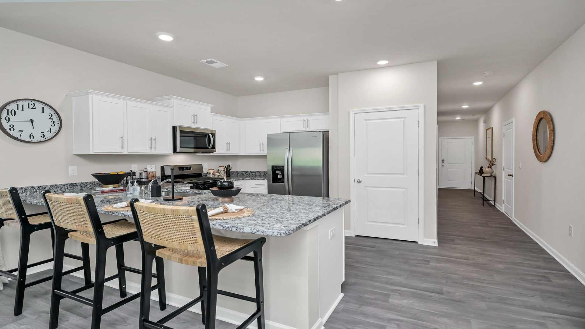 Cameron kitchen with white cabinetry