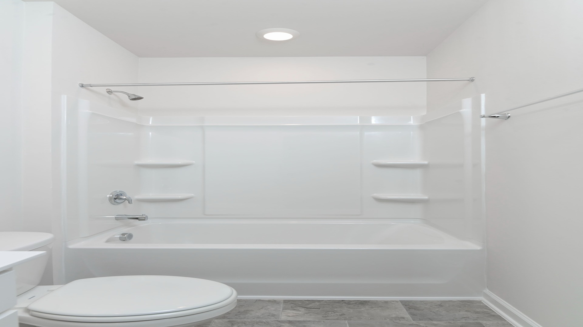 The full bathroom with standup shower.