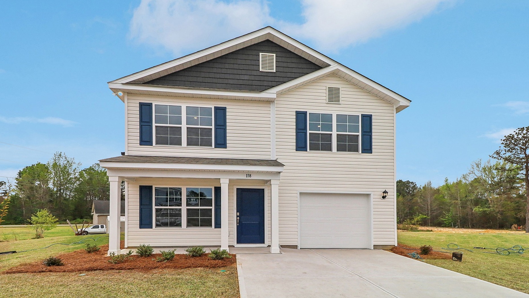 Welcome to the two-story Harrison at 118 Kirkwood Court