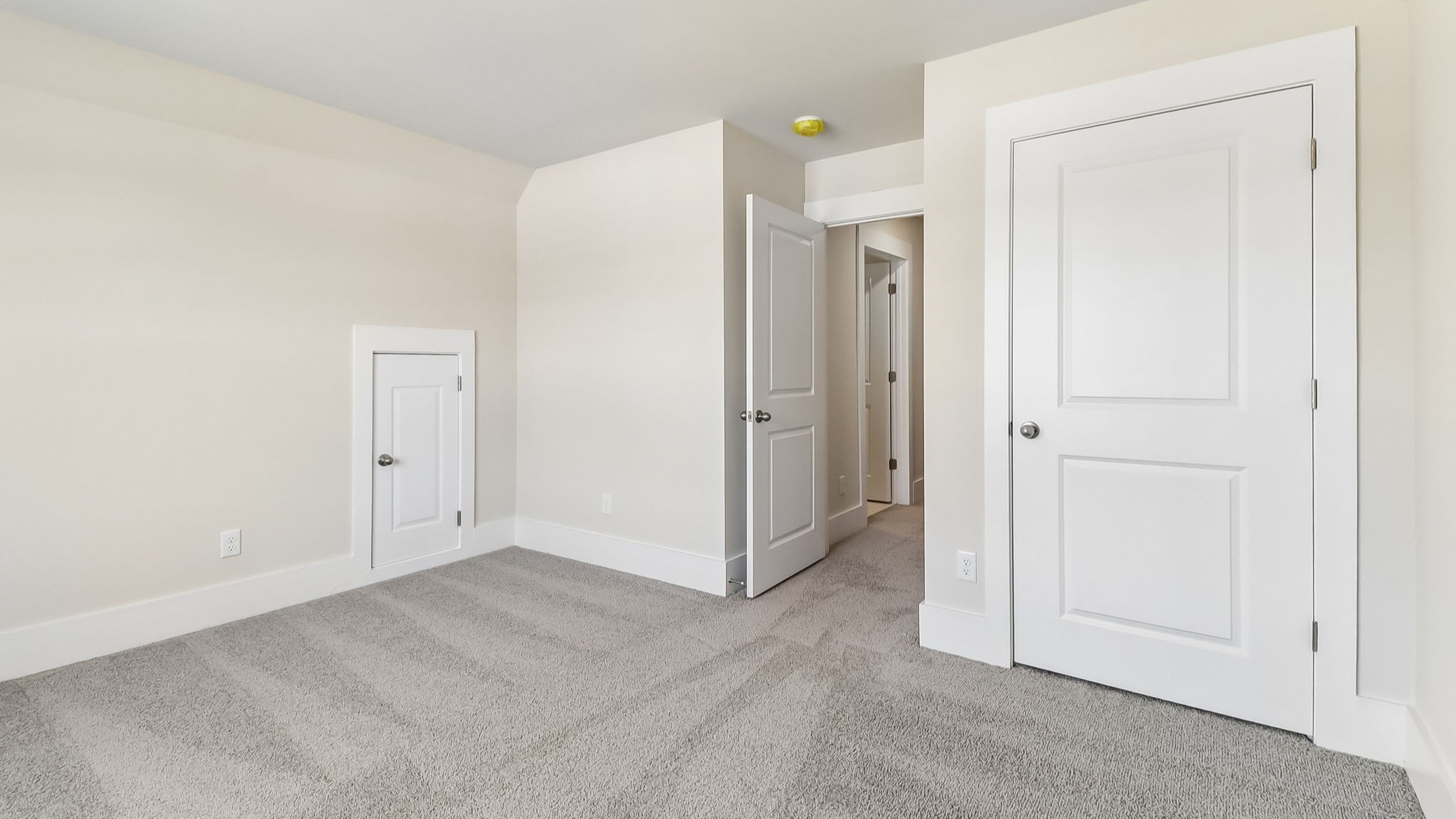 Private closet upstairs in bedroom 4 in the two-story Darby floorplan in Shell Pointe
