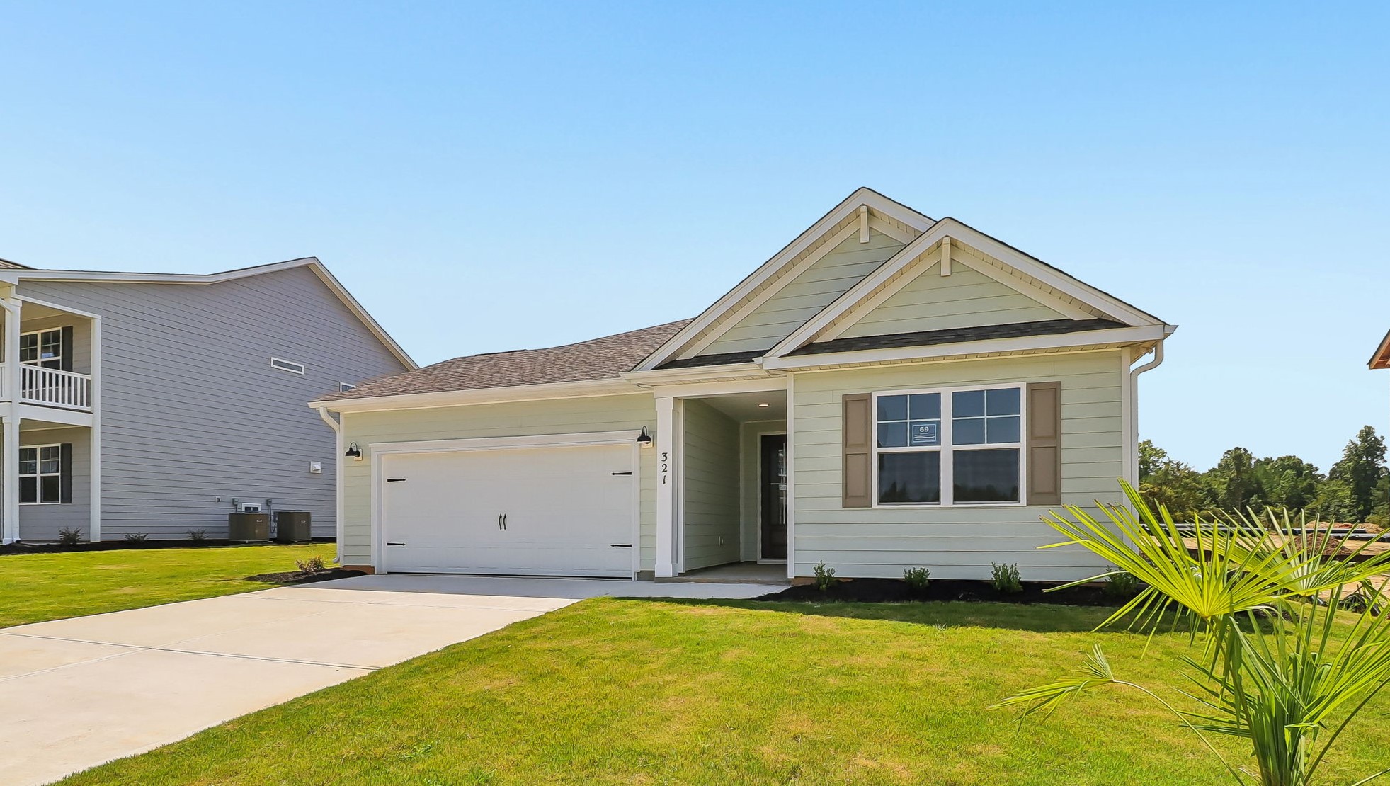New construction single-story home for sale in Shell Pointe off Lake Murray
