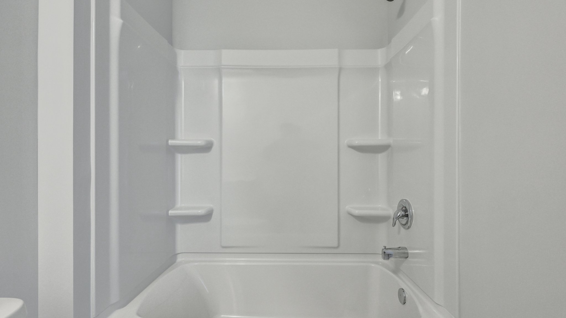 Shower tub combo in bathroom 2 in the Trivecta
