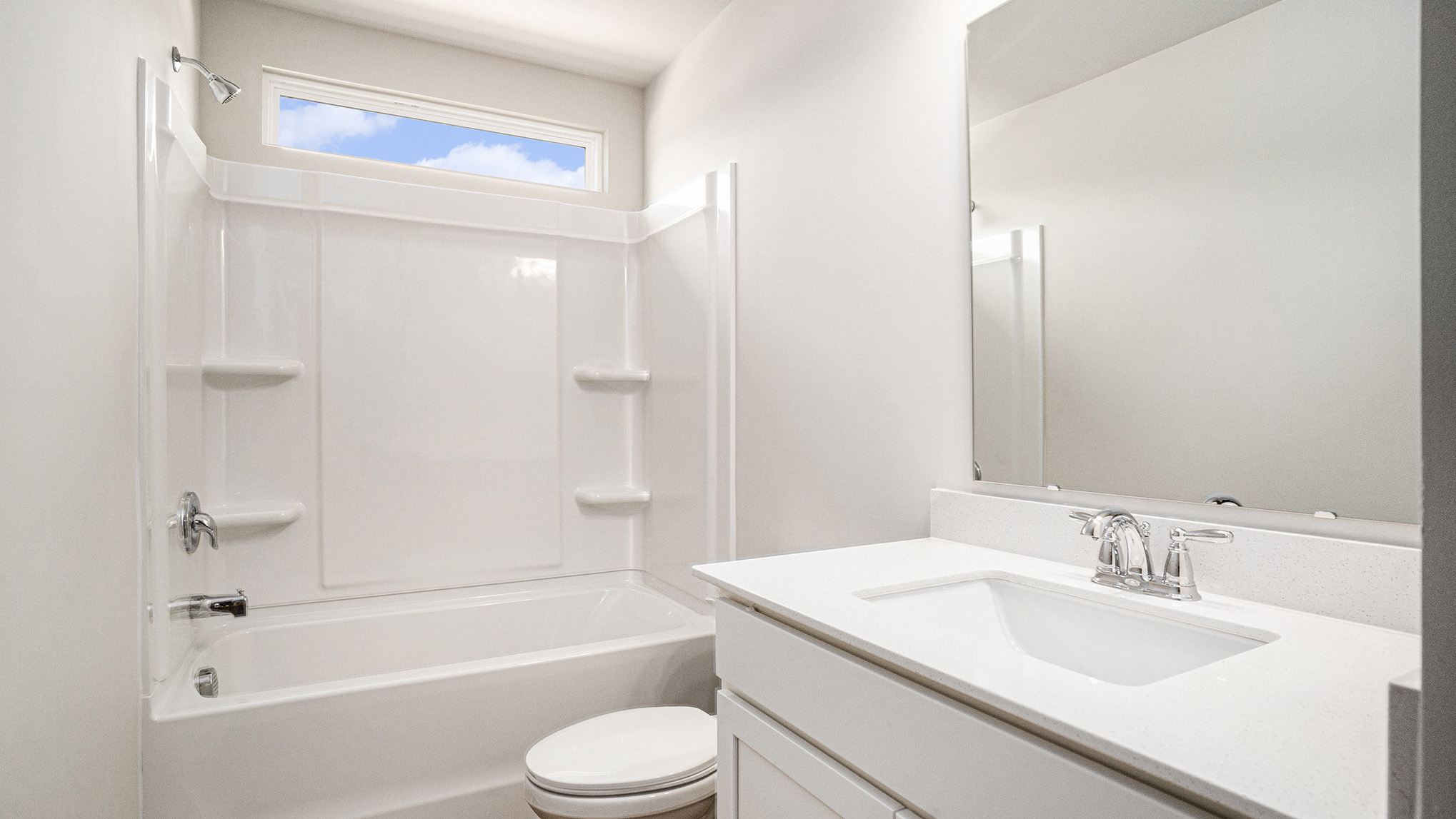 Bathroom 2 with a shower tub combo