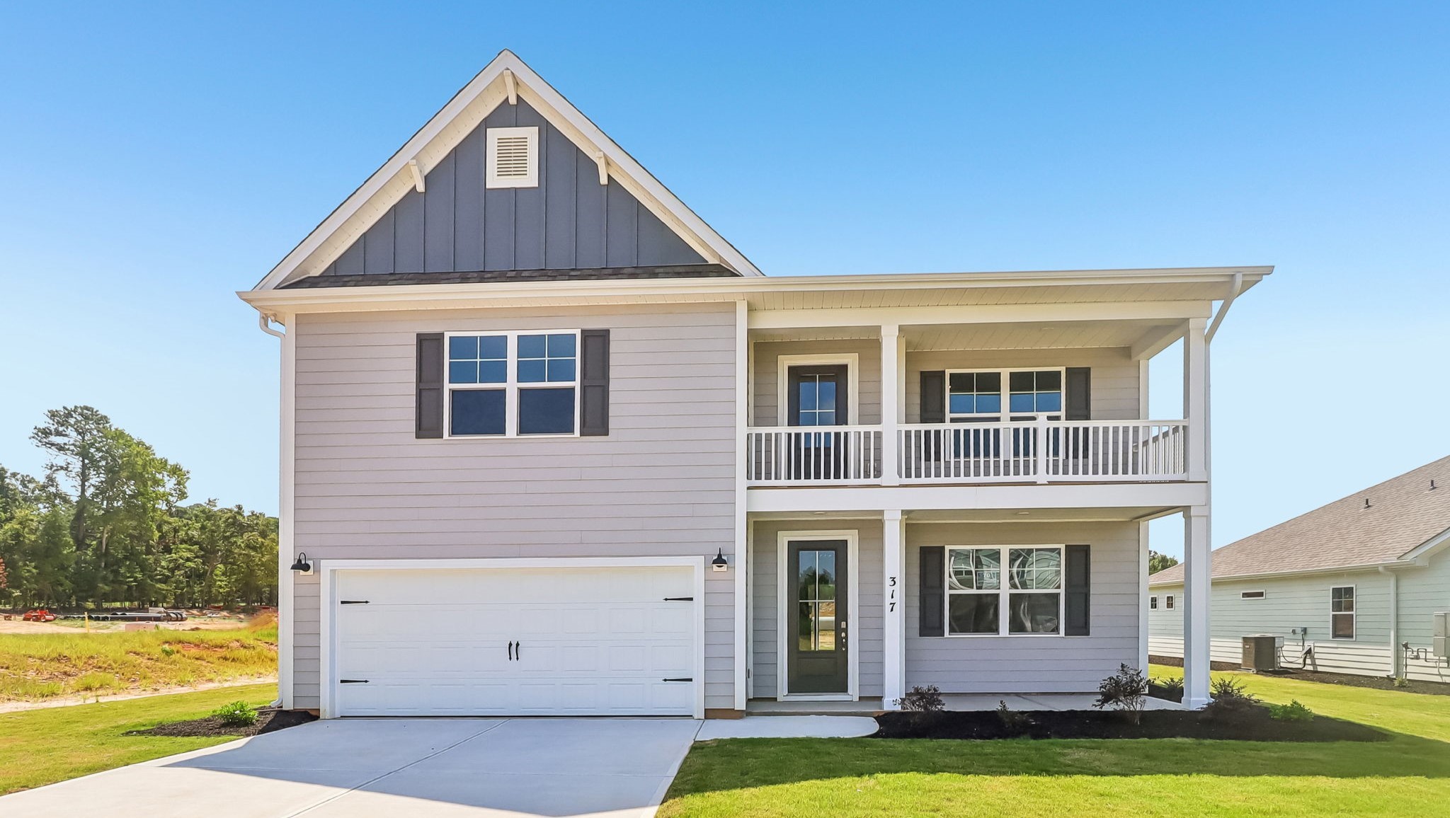 Two-story Tillman floor plan for sale in Shell Pointe with Hardie Plank siding