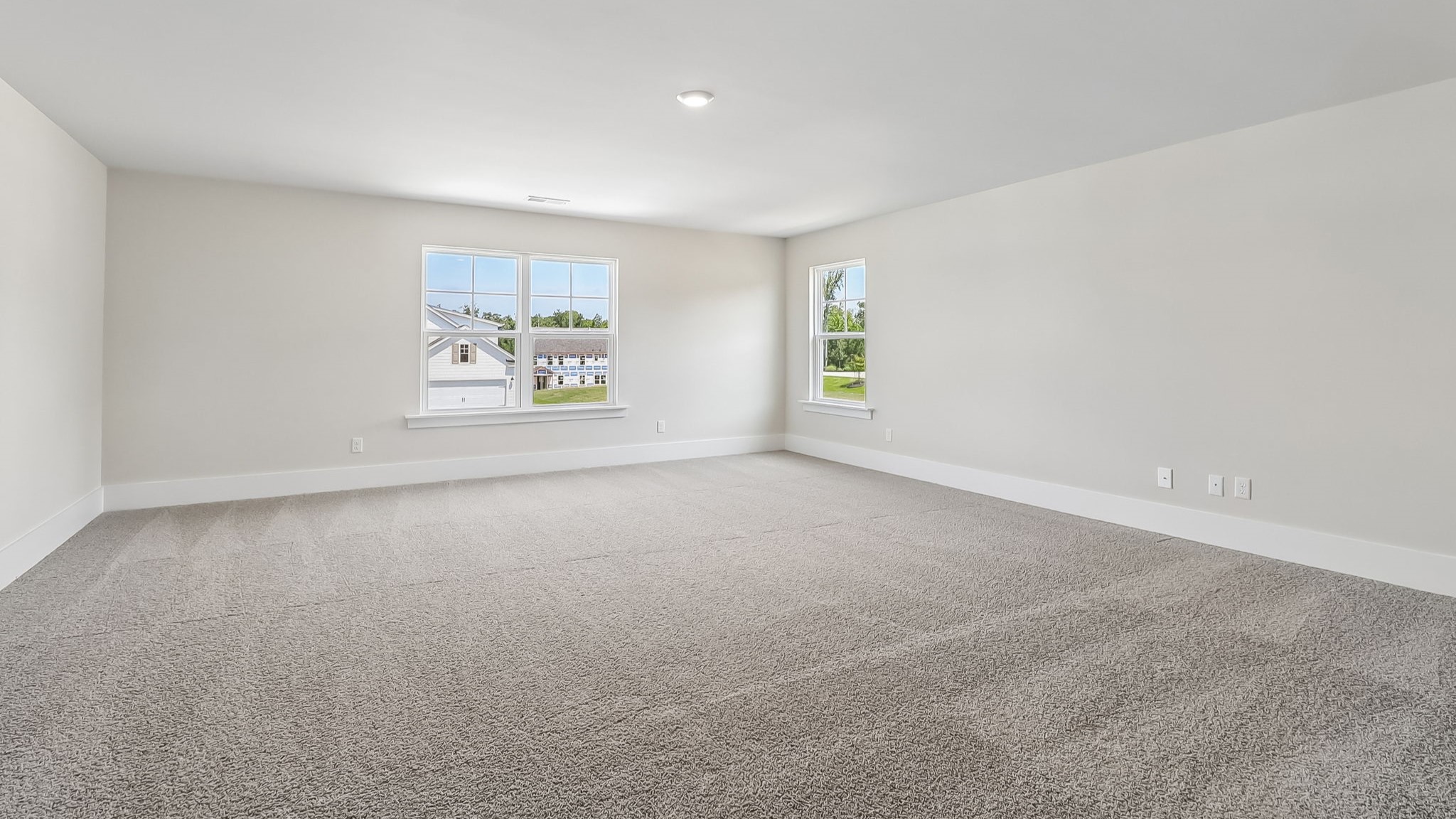 Upstairs loft space could be used as secondary living area upstairs with natural light