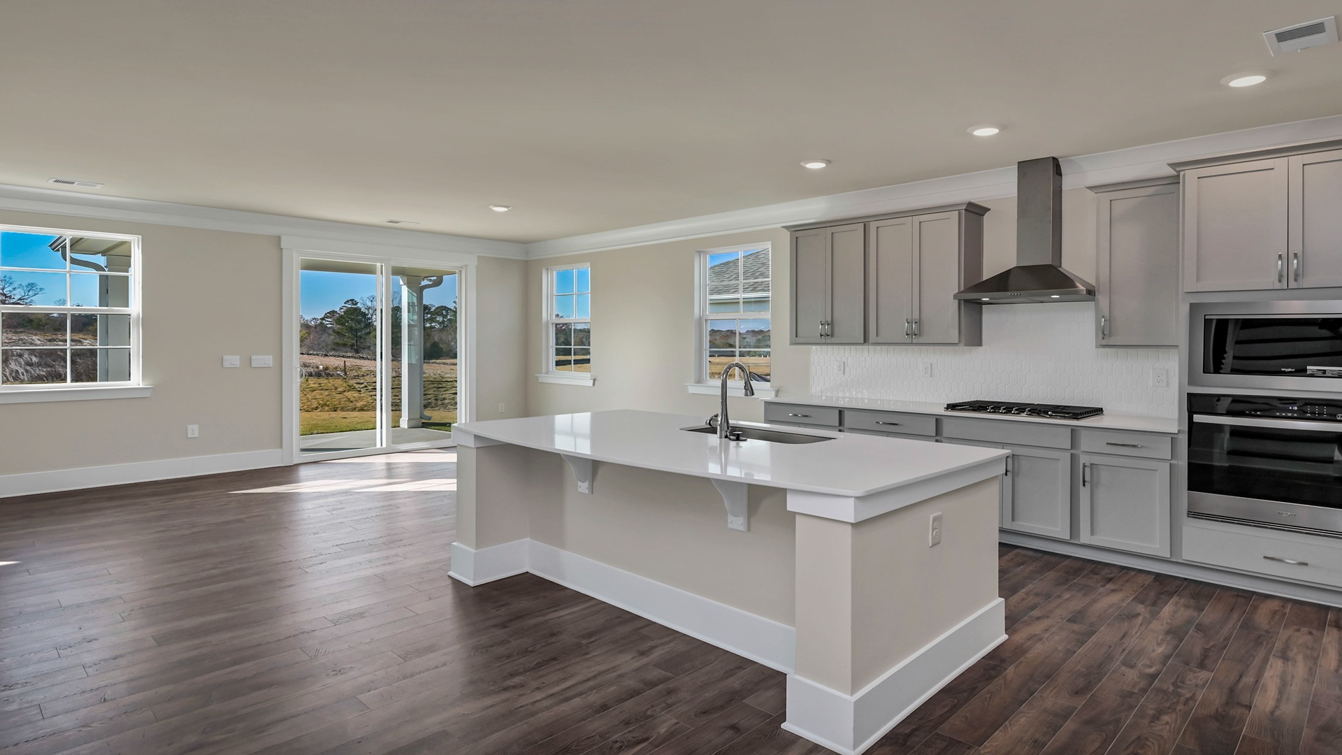 Kitchen and dining areas with Revwood flooring